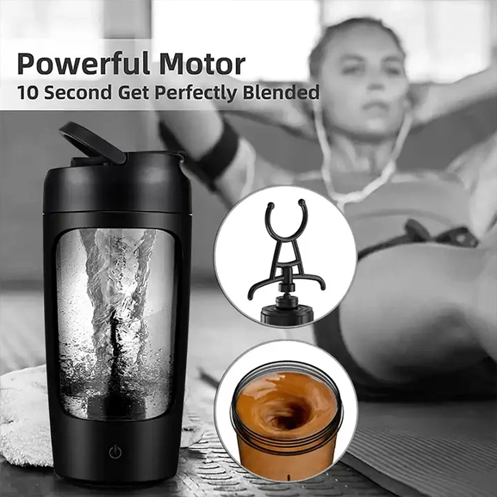 Electric Protein Shaker Bottle.